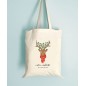 Tote Bag Maitresse Renne de Noël personnalisable Tote Bag Maitresse Renne de Noël personnalisable