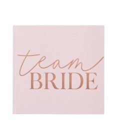 Livre d'or EVJF Rose "Team Bride"