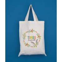 Tote bag enfant couronne de fleurs Paques