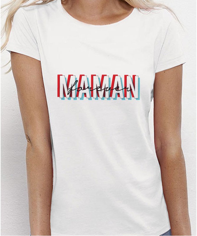 T-Shirt Maman effet 3D à personnaliser