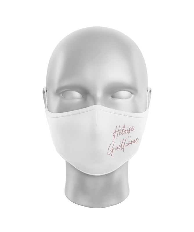 Masque barrière Mariage personnalisé Masque barrière Mariage personnalisé