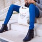 Tote bag Mamie On t'aime grand comme ça à personnaliser Tote bag Mamie On t'aime grand comme ça à personnaliser