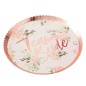 Lot de 8 assiettes Team Bride imprimé floral EVJF