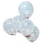 5 Ballons Team Bride Confettis EVJF boho