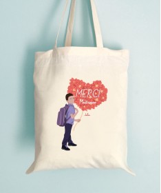 Tote Bag Merci Maitresse Garçon ou Fille personnalisable