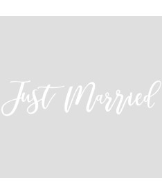 Sticker autocollant voiture "Just Married"