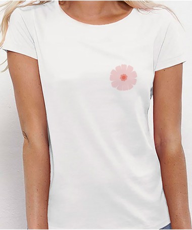 T-Shirt Octobre rose fleur ou cicatrice à personnaliser