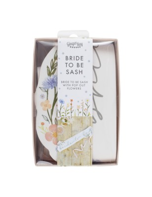 Echarpe EVJF "Bride to be" Boho fleurie