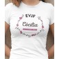 T-shirt EVJF personnalisé Couronne de fleurs - Future mariée et sa team