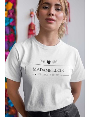 T-shirt Madame dans un élégant rectangle