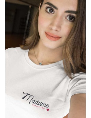 T-Shirt "Madame depuis" personnalisable