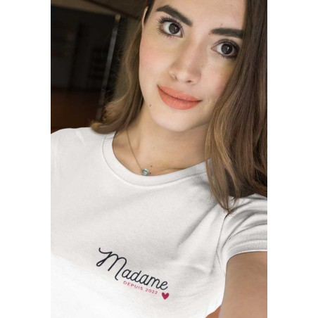 T-Shirt "Madame depuis" personnalisable