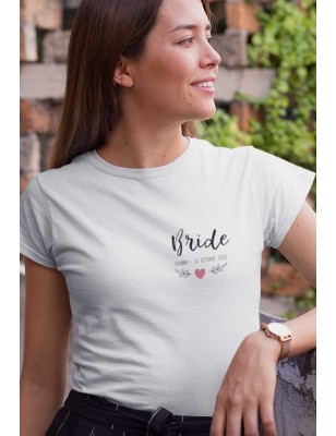T-Shirt EVJF "Bride" et "Team Bride"à personnaliser - Future mariée et sa team ♡