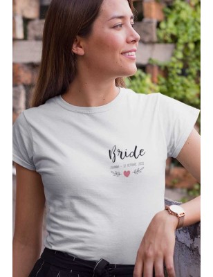 T-Shirt EVJF "Bride" et "Team Bride" à personnaliser - Future mariée et sa team ♡