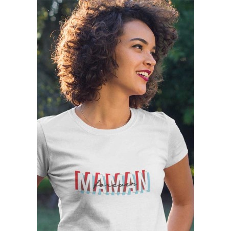 T-Shirt Maman effet 3D à personnaliser