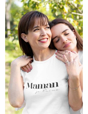 T-Shirt Maman je t'aime à personnaliser