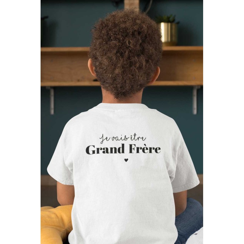 Grand Frère Bientot Grande Soeur T Shirt Tee Shirt Annonce