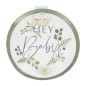 Lot de 8 assiettes "Hey Baby" botanique