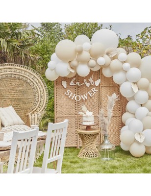 5 Ballons Confettis nuages Hello Baby - Baby Shower - Gender Reveal