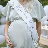 Echarpe Botanique Baby Shower "Mummy to be"