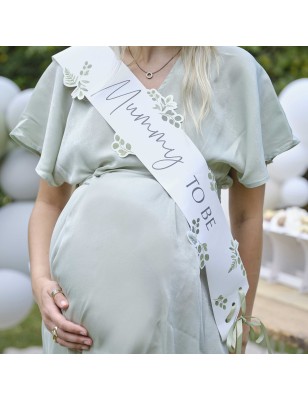 Echarpe Botanique Baby Shower "Mummy to be"