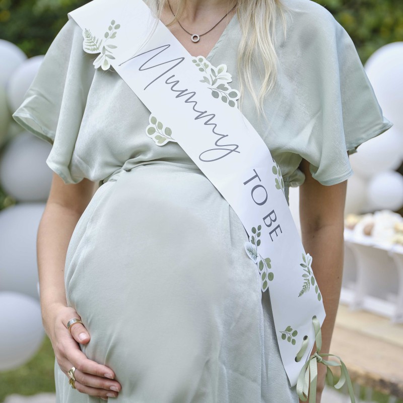 Echarpe Botanique Baby Shower "Mummy to be"