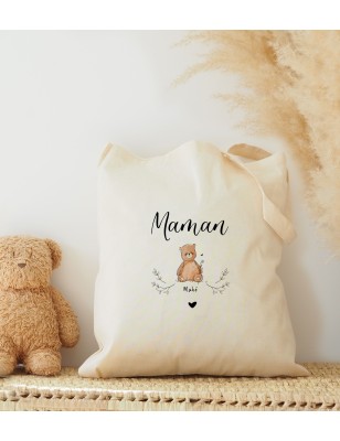 Tote bag Maman Ours à personnaliser