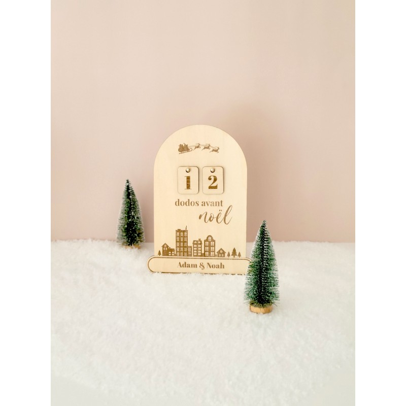 Calendrier de l'Avent Personnalisable en Bois Calendrier de l'Avent Personnalisable en Bois