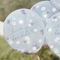 5 Ballons Team Bride Confettis EVJF boho