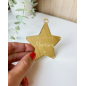 Boule de Noël Étoile en Plexiglass Miroir Personnalisée - Joyeux Noël + Prénom - Dorée, Argent ou Or rose Boule de Noël Étoile en Plexiglass Miroir Personnalisée - Joyeux Noël + Prénom - Dorée, Argent ou Or rose
