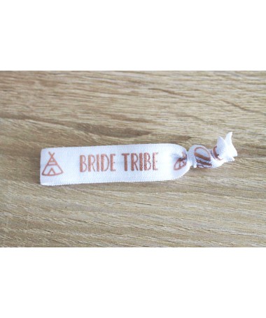 Bracelet Elastique Bride Tribe Tipi Blanc