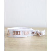 Bracelet EVJF "Team Bride Tipi" blanc