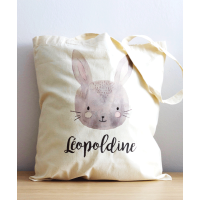 Tote Bag Lapin Souriant