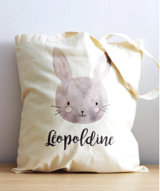 Tote Bag Lapin Souriant