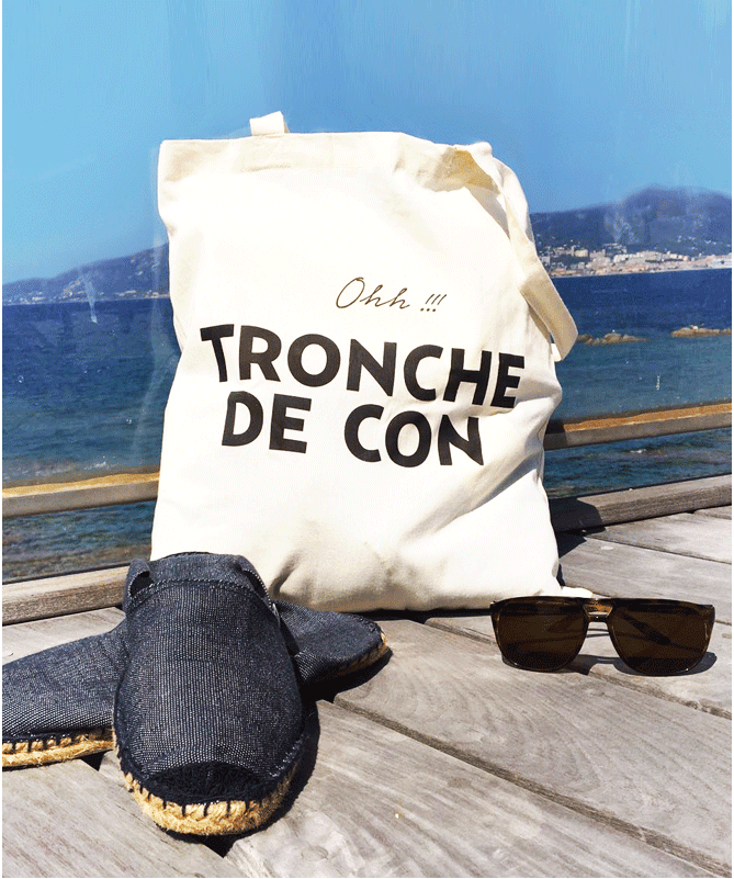 Tote Bag Citation Marseille Tronche de con Tote Bag Citation Marseille Tronche de con