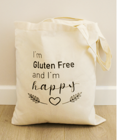Tote bag I'm Gluten Free and I'm Happy !