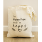 Tote bag "I'm Gluten Free and I'm happy"