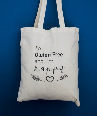 Tote bag I'm Gluten Free and I'm Happy !