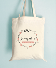 Tote Bag EVJF Couronne de Fleurs