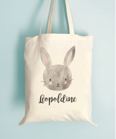 Tote Bag Lapin Souriant