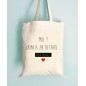 Tote bag Moi, Jamais en retard