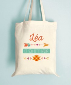 Tote Bag - Petit Bazar Boho avec une jolie flèche