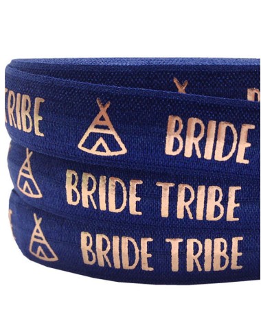 Bracelet EVJF "Team Bride Tipi" Bleu