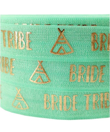 Bracelet EVJF "Team Bride Tipi" Vert d'eau