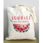 Tote bag "Souriez vous êtes bronzés"