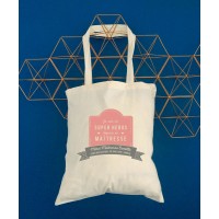 Tote Bag Super Maîtresse - Idée cadeau nounou - ATSEM avec son prénom ❤