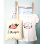 Tote Bag EVJF - Fleurs au ruban