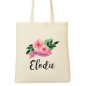 Tote Bag EVJF - Fleurs au ruban