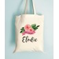 Tote Bag EVJF - Fleurs au ruban