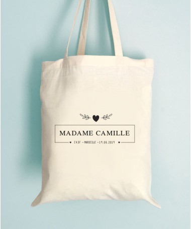 Tote Bag EVJF Madame Personnalisable